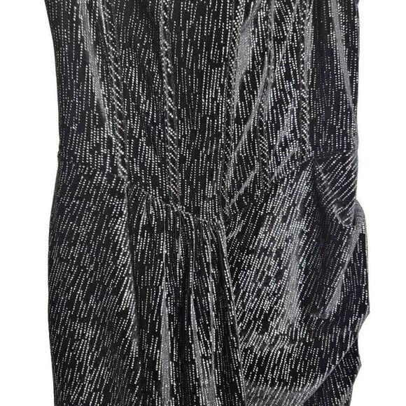 Lavish Alice Off Shoulder Corset Bodice Velvet Diamante Mini Dress Black Size 6 - Picture 7 of 12